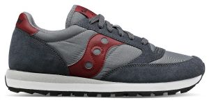 SAUCONY- Scarpe Uomo Jazz Original Grigio/Rosso Scuro