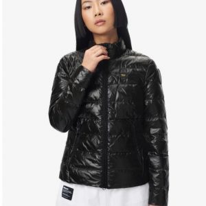 BLAUER – Piumino Donna in Nylon Lucidio Ella Nero