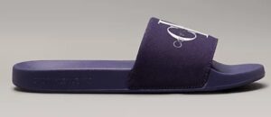 CALVIN KLEIN JEANS – Ciabatte Uomo in Tela Blu Navy