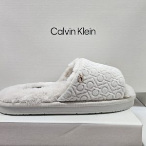 CALVIN KLEIN – Sandali Donna Slipper Flatform Bianchi