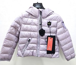 BLAUER – Giubbino Kids in nylon con cappuccio e imbottitura in ovatta Viola