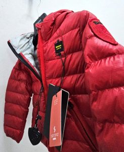 BLAUER – Giubbino Kids in nylon con cappuccio e imbottitura in ovatta Rosso