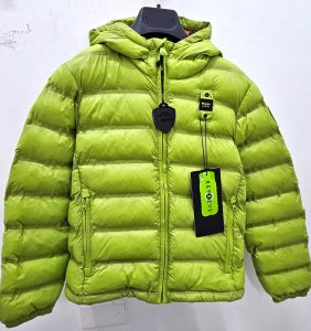 BLAUER – Giubbino Kids in nylon con cappuccio e imbottitura in ovatta Verde