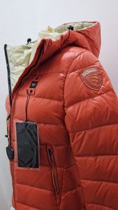 BLAUER – Piumino Donna Sfiancato con Cappuccio Charme Corallo