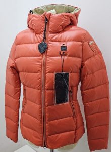 BLAUER – Piumino Donna Sfiancato con Cappuccio Charme Corallo