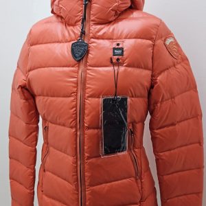 BLAUER – Piumino Donna Sfiancato con Cappuccio Charme Corallo