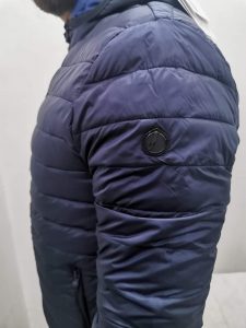 OVER/D – Piumino Uomo con Cappuccio Blu