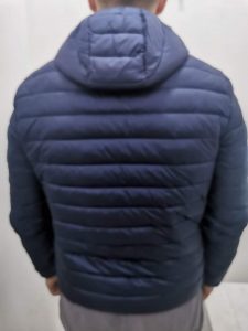 OVER/D – Piumino Uomo con Cappuccio Blu