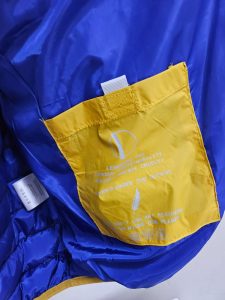 OVER/D – Piumino Uomo Collo Pistagna Arancio/Royal