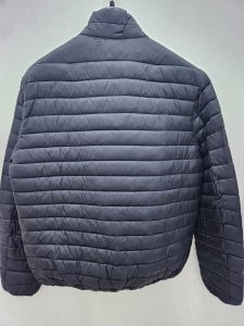 OVER/D – Piumino Uomo Collo Pistagna Nero/Grigio