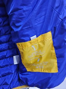 OVER/D – Piumino Uomo con Cappuccio Arancio/Royal