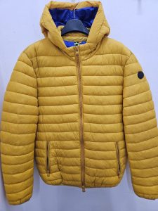 OVER/D – Piumino Uomo con Cappuccio Arancio/Royal