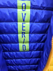 OVER/D – Piumino Uomo con Cappuccio Arancio/Royal