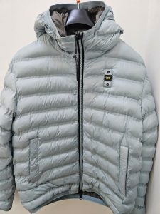 BLAUER – Piumino Uomo Reversibile Termosaldato Donald Grigio