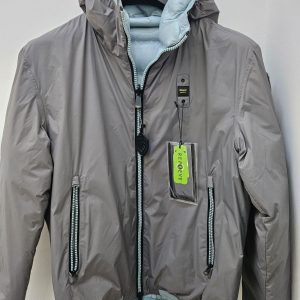 BLAUER – Piumino Uomo Reversibile Termosaldato Donald Grigio