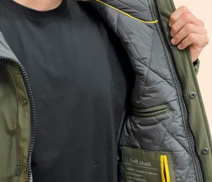 OVER/D – Giubbotto Uomo con Cappuccio Classic Verde Militare