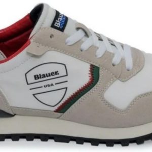 BLAUER – Scarpe Uomo Dixon 01/NYS Bianco/Rosso/Verde