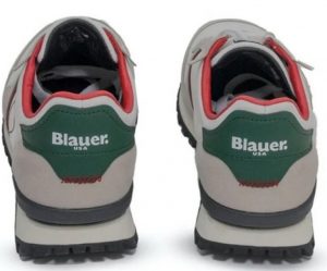 BLAUER – Scarpe Uomo Dixon 01/NYS Bianco/Rosso/Verde