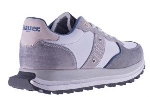 BLAUER – Scarpe Uomo Running Nash Bianco/Grigio