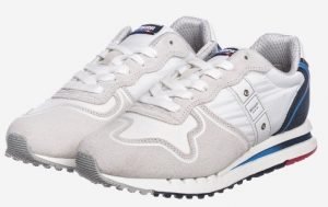 BLAUER – Scarpe Uomo Quartz Bianco/Rosso/Navy