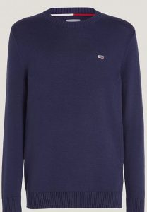 TOMMY HILFIGER – Pullover Uomo Essential con Bandierina Twilight Navy
