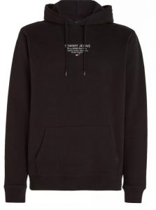 TOMMY HILFIGER – Felpa Uomo con Cappuccio Nero