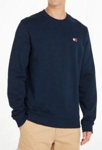 TOMMY HILFIGER – Felpa Uomo Reg Badge Equipaggio Blue