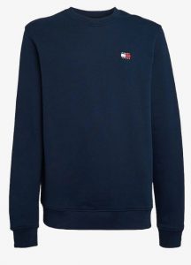TOMMY HILFIGER – Felpa Uomo Reg Badge Equipaggio Blue