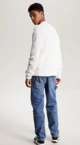 TOMMY HILFIGER – Pullover Uomo Essential in Maglia Intrecciata