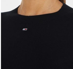 TOMMY HILFIGER – Maglione Essential Girocollo Donna Nero