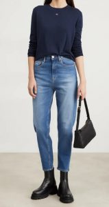 TOMMY HILFIGER – Maglione Essential Girocollo Donna Dark Night Navy