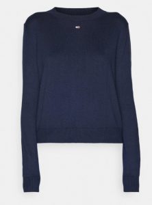 TOMMY HILFIGER – Maglione Essential Girocollo Donna Dark Night Navy