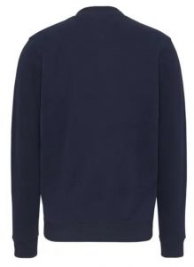 TOMMY HILFIGER – Felpa Uomo Essential Graphic Logo Blu Navy