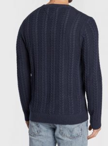 TOMMY HILFIGER – Maglione Cable Uomo Blu Navy