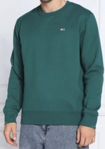 TOMMY HILFIGER – Felpa Uomo Reg Badge Equipaggio Verde