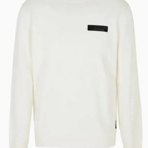 ARMANI EXCHANGE – Pullover Uomo Armani Sustainability Values Bianco