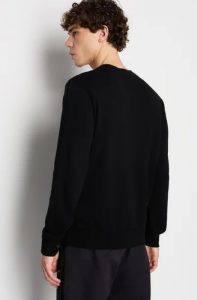 ARMANI EXCHANGE – Pullover Uomo Armani Sustainability Values Nero