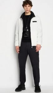 ARMANI EXCHANGE – Pullover Uomo Armani Sustainability Values Nero