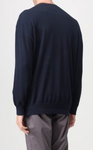ARMANI EXCHANGE – Maglione Girocollo Uomo con Logo Ricamato Navy