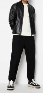 ARMANI EXCHANGE – Pullover Uomo Girocollo Casual Bianco