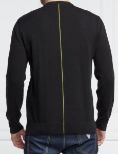 ARMANI EXCHANGE – Maglione Uomo in Maglia con Riga a Contrasto