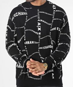 ARMANI EXCHANGE – Maglione Cotton Blend Turtleneck Nero