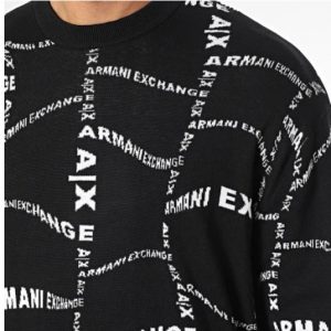 ARMANI EXCHANGE – Maglione Cotton Blend Turtleneck Nero