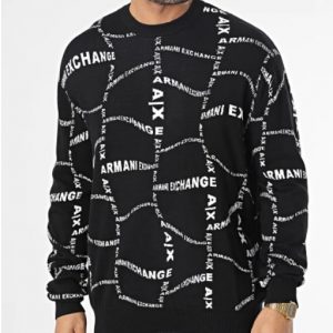 ARMANI EXCHANGE – Maglione Cotton Blend Turtleneck Nero