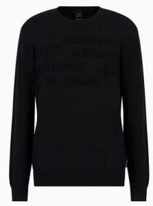 ARMANI EXCHANGE – Pullover Uomo Armani Sustainability Values Navy