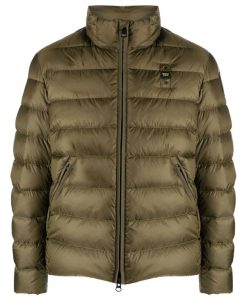 BLAUER – Piumino Uomo Imbottito Piuma Austin Verde