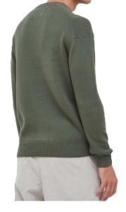 CALVIN KLEIN JEANS – Maglione in Maglia Di Cotone Verde Scuro