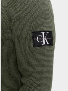 CALVIN KLEIN JEANS – Maglione Girocollo Uomo Verde Scuro