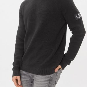 CALVIN KLEIN JEANS – Maglione Girocollo Uomo Nero