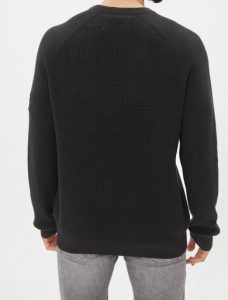 CALVIN KLEIN JEANS – Maglione Girocollo Uomo Nero